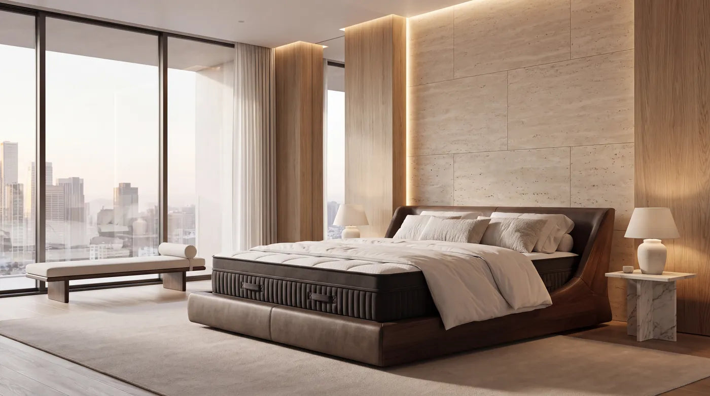 Serviced apartment bedroom